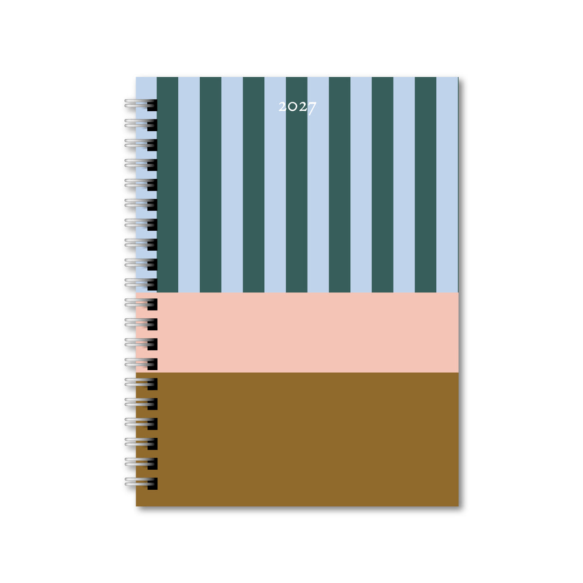 Agenda Personalizada 2027 color Cielo y Mostaza